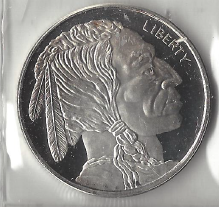 1 Ounce Fine Silver - Buffalo Nickel Design