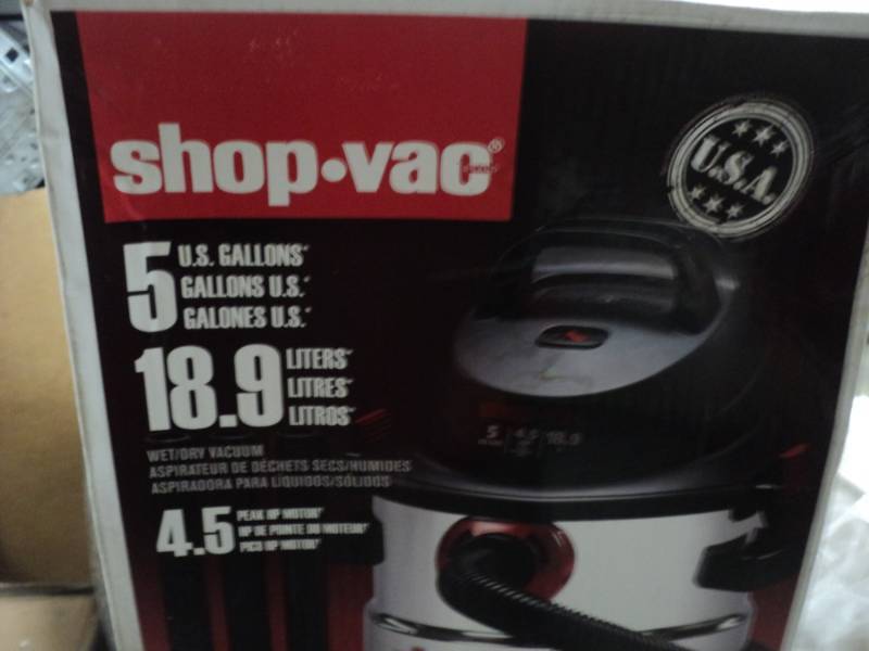 lot 11 image: Shop-Vac 5 gallon, 4.5 motor...