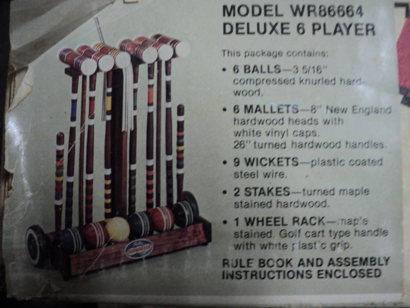 lot 18 image: Forsters Skowhegan CROQUET set new...