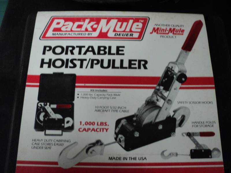 lot 35 image: portable Hoist puller...