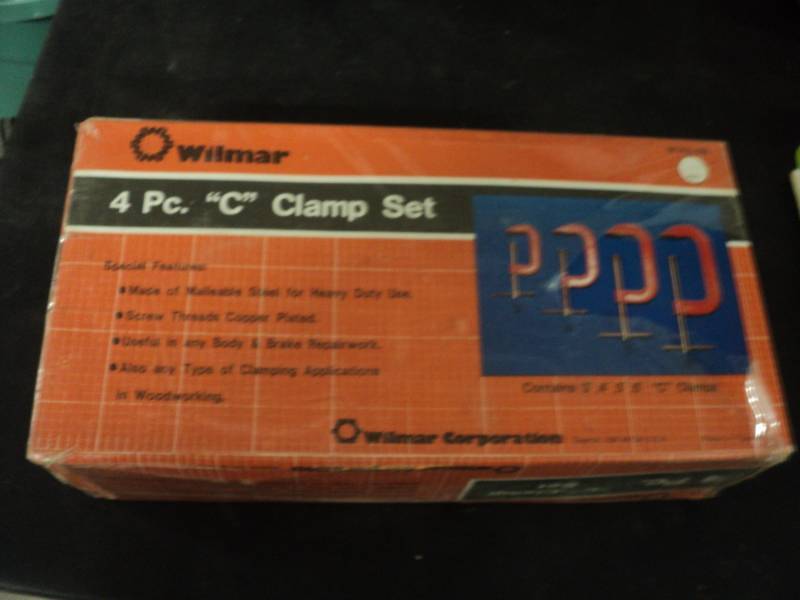 lot 36 image: Wimar 4 pc C clamp set-new...