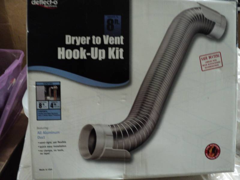 lot 44 image: Dryer to vent hook up kit...