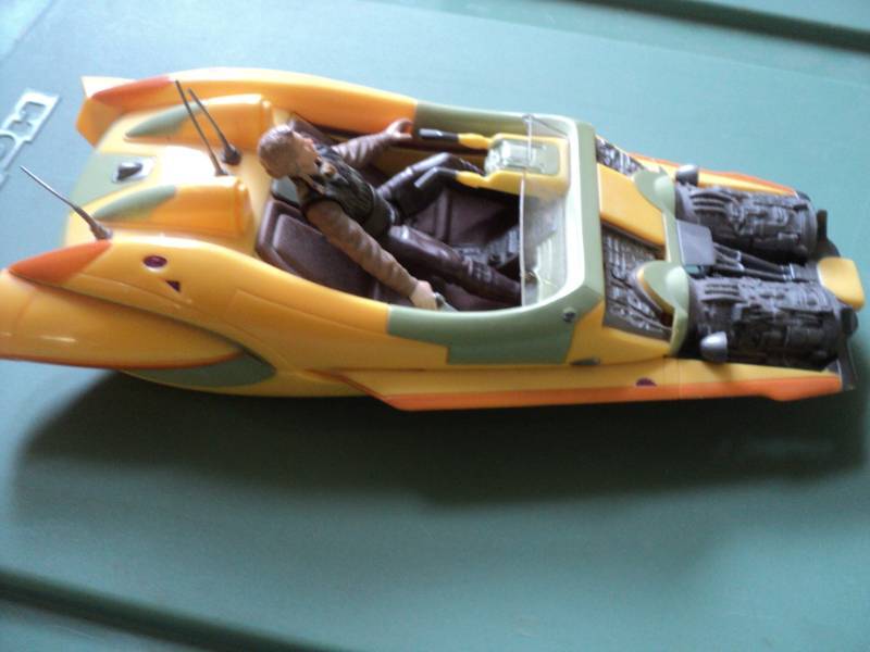 lot 133 image: Star Wars Air Speeder in yellow car...