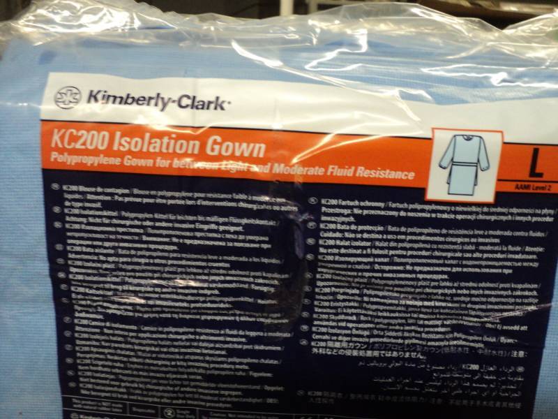 lot 164 image: 6 packages of 10 gowns, each KC200 ...