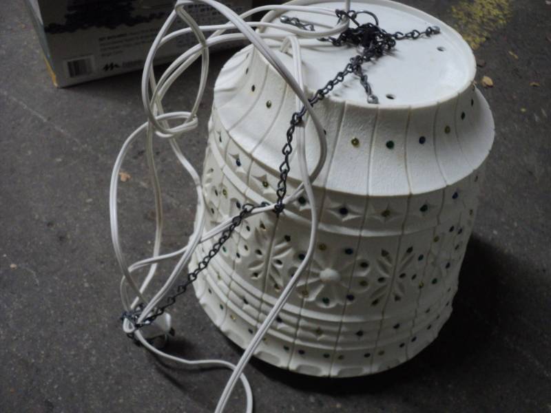 lot 166 image: Vintage patiooutdoor hanging light...