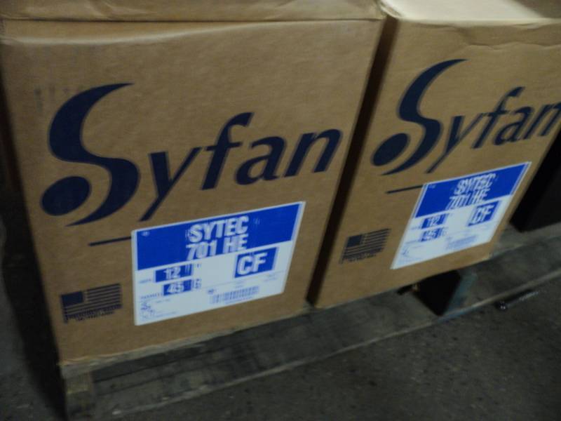 lot 185 image: 2 box Syfan 12 x 5830 ft 701 HE po...