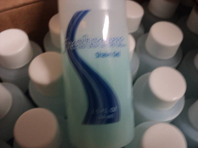 lot 189 image: case of 96 Freshscent shave gel...