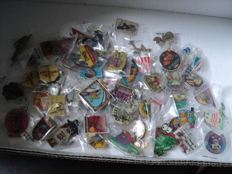 lot 203 image: collection of 50 pins...