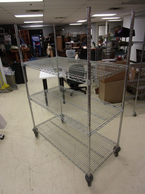 lot 307 image: HEAVY DUTY COMMERCIAL SHELVING