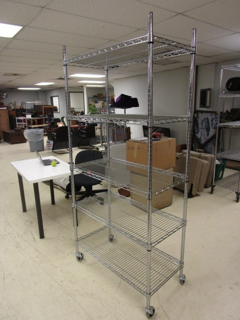 lot 308 image: HEAVY DUTY COMMERCIAL SHELVING