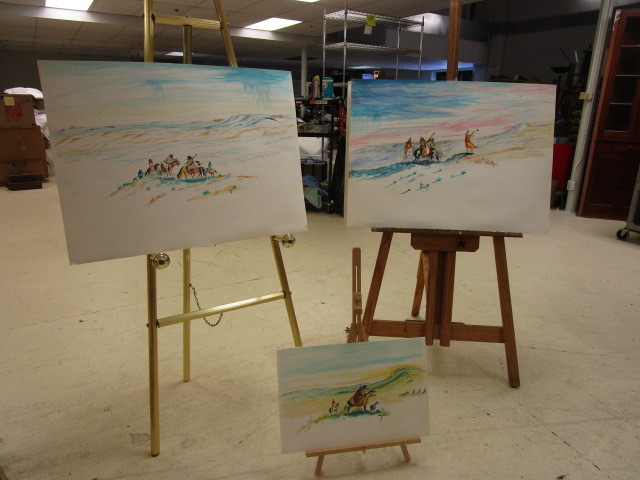 lot 346 image: ORIGINAL NATIVE AMERICAN ARTWORK