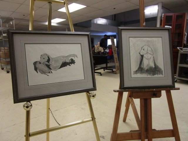 lot 348 image: ORIGINAL DOG ARTWORK