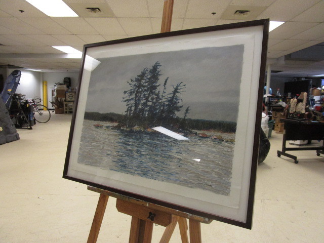 lot 349 image: LAKE LIFE FRAMED ART