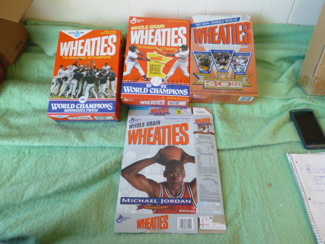 lot 8 image: Collectible Wheaties Boxes