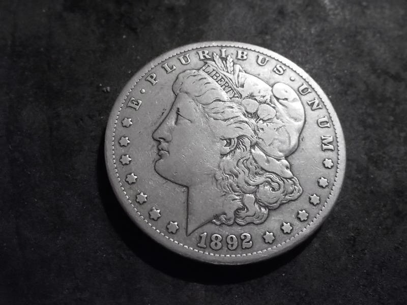 1892 CC Morgan Silver Dollar