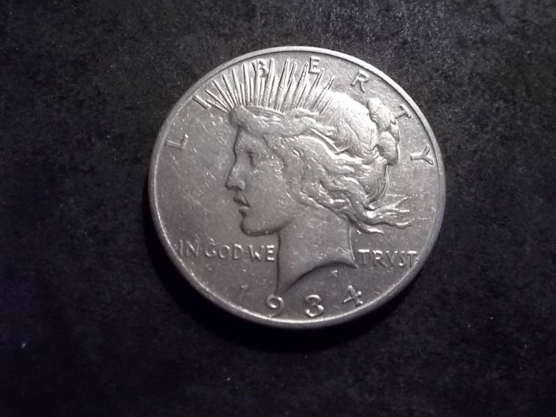 1934 S Silver Peace Dollar