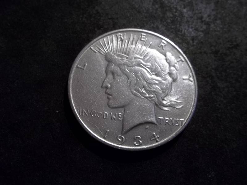 1934 D Silver Peace Dollar Vam 3 Double Die