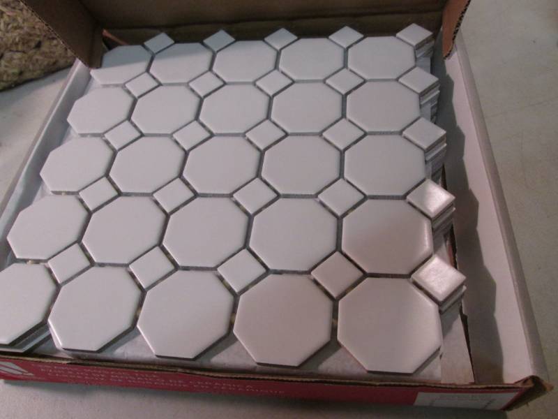 3 Boxes of Daltile Matte White Octa...