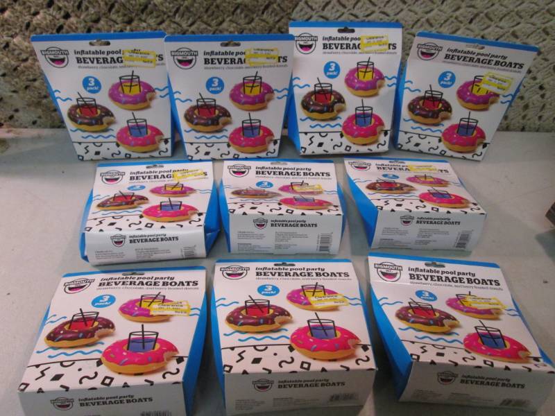 Lot of 10 - 3-Packs of Beverage Poo...