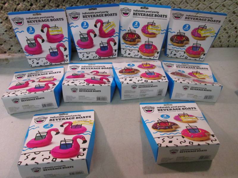 Lot of 10 - 3-Packs of Beverage Poo...