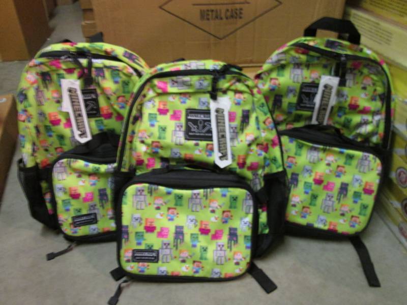 Lot of 3 Minecraft Back Packs New w...