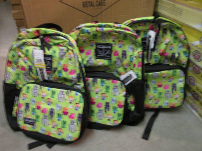 Lot of 3 Minecraft Back Packs New w...