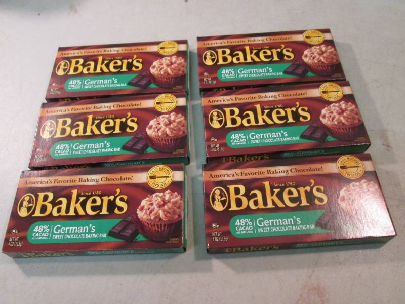 6 Boxes of Bakers Germans Sweet Cho...