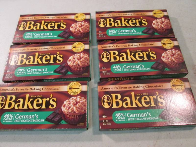 6 Boxes of Bakers Germans Sweet Cho...