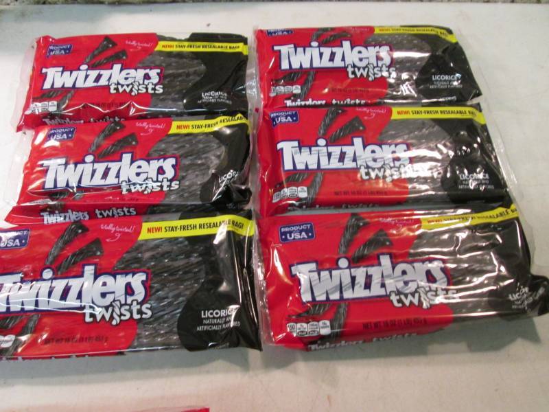 6 Packs of Twizzlers Twists Black L...