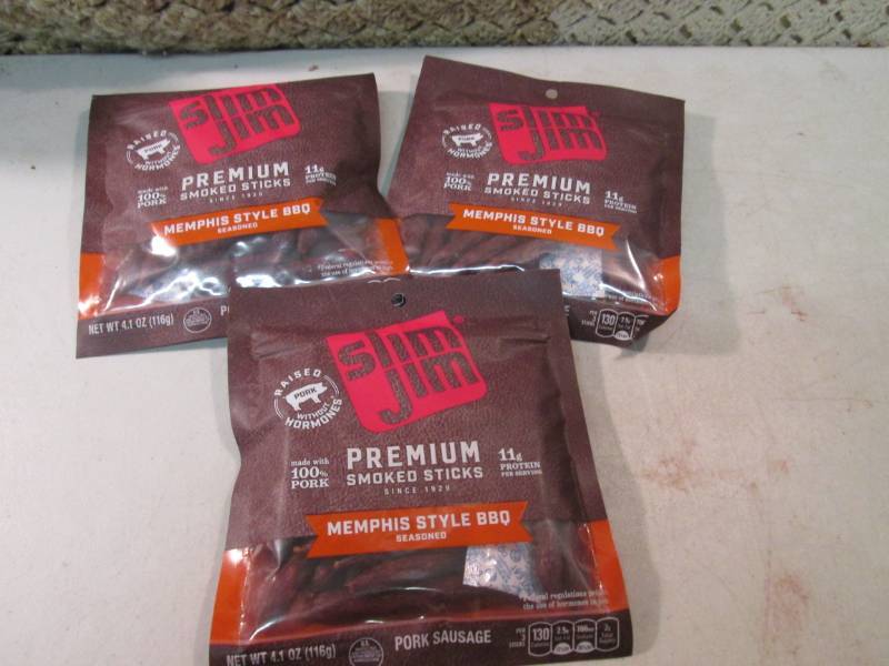 3 Bags of Slim Jim Premium Smoked S...