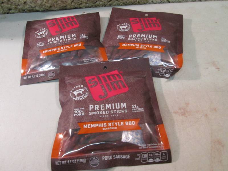 3 Bags of Slim Jim Premium Smoked S...