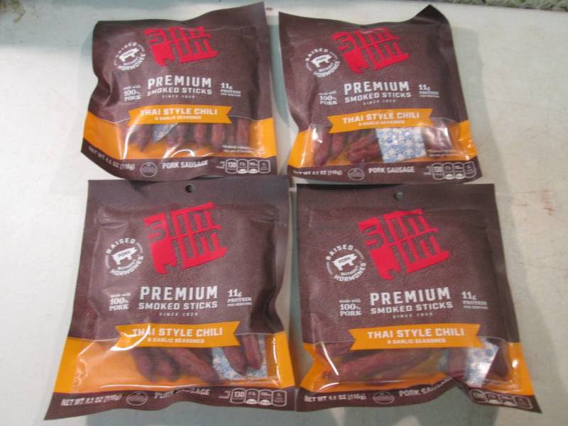 4 Bags of Slim Jim Premium Smoked S...