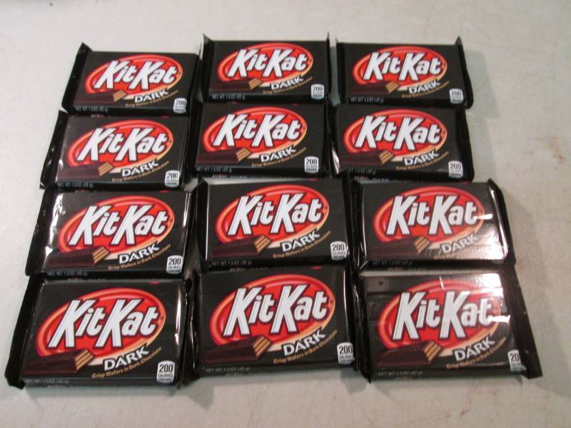 12 Kit Kat Dark Chocolate Candy Bar...
