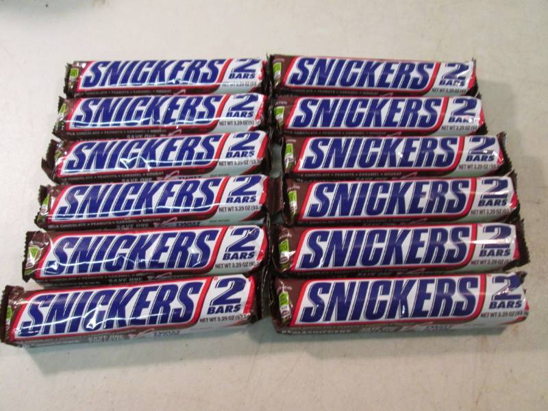 12 Snickers 2 Bar Pack Candy Bars B...