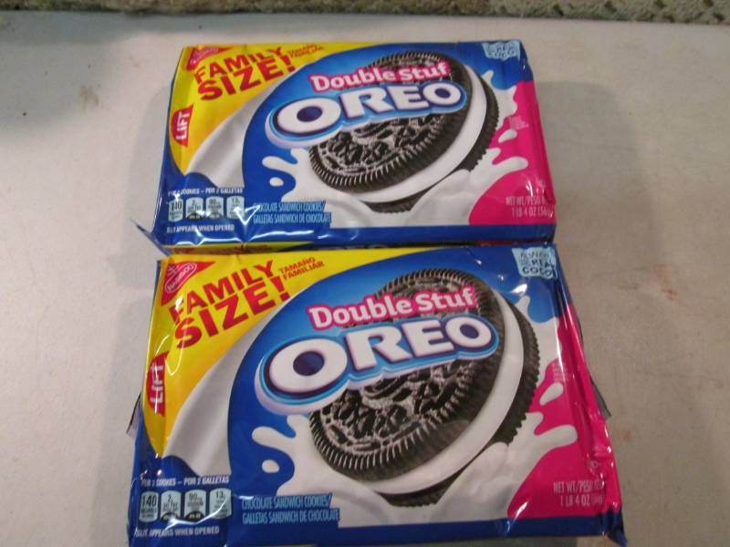 2 Family Size Packs of Double Stuf ...