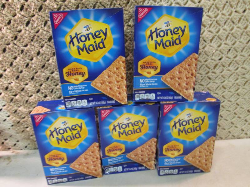 5 Boxes of Honey Maid Graham Cracke...