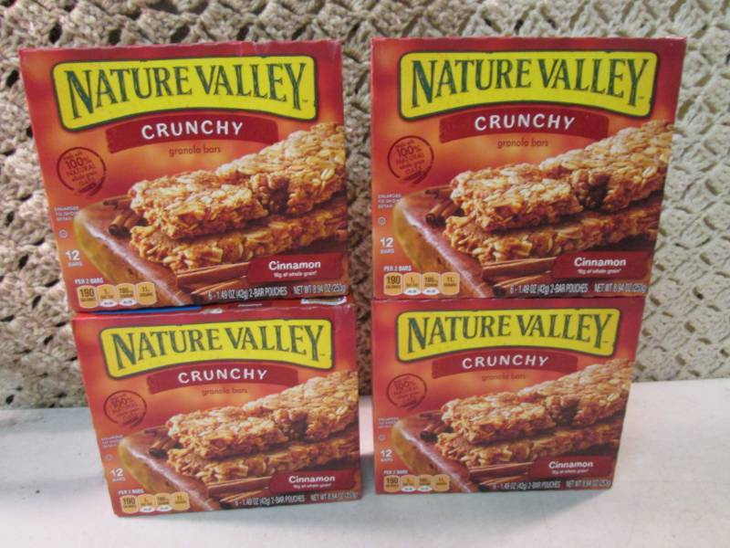 4 Boxes of Nature Valley Crunchy Ci...
