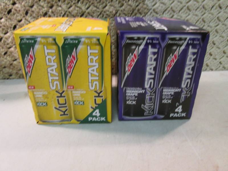 2 - 4-Packs of Mtn Dew Kick Start 1...