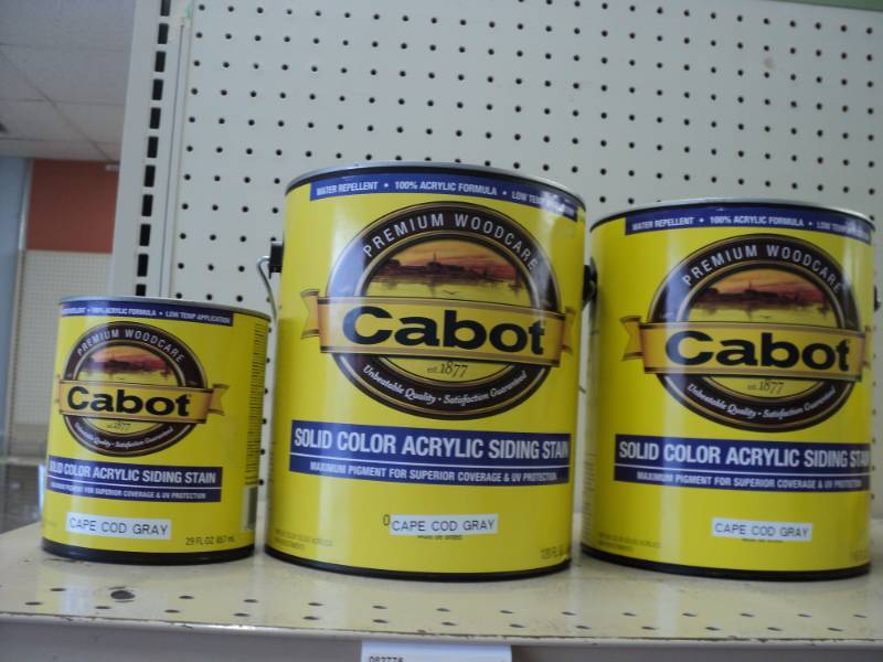 lot 1 image: 3 cans of CabotSolid Color Acrylic ...