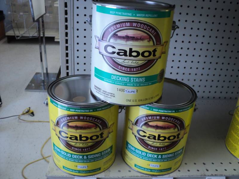 lot 7 image: 3 cans of Cabot Decking Stains eac...
