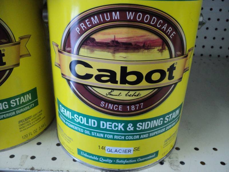 lot 8 image: 3 cans of Cabot Semi Solid Deck and...