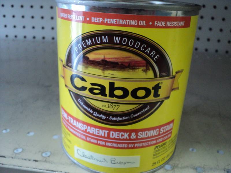 lot 9 image: 1 can of Cabot Semi Transparent Dec...