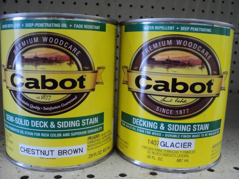 lot 17 image: 2 cans of Cabot Decking Stain 1 is...