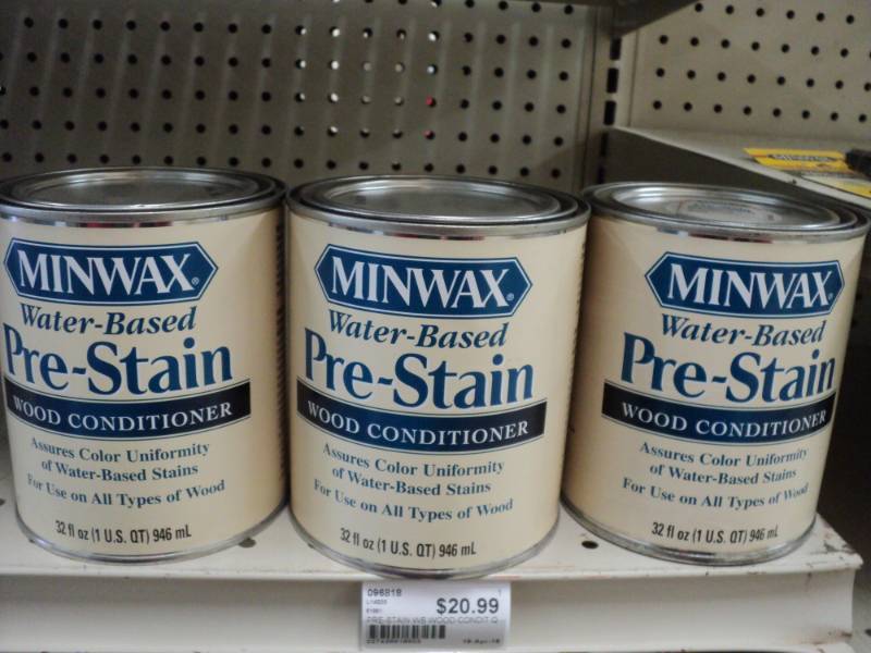 lot 39 image: 3 cans of MinWax Pre Stain Wood Con...