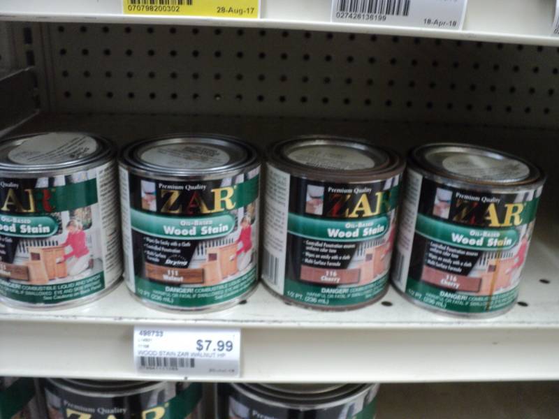 lot 52 image: 4 cans of Zar Oil Based Wood Stain...