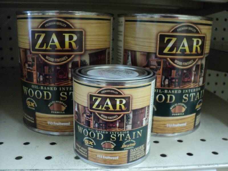 lot 54 image: 3 total  2 Zar Wood Stain Fruitwoo...