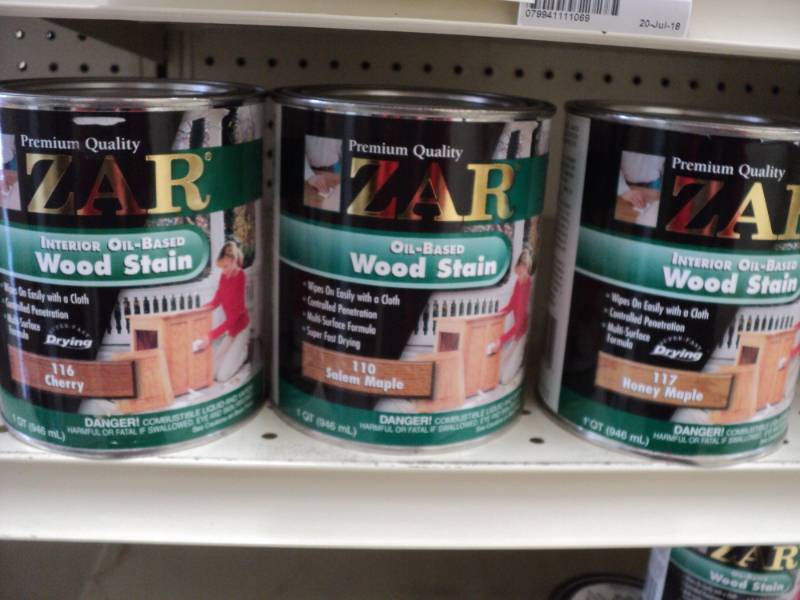 lot 55 image: 2 cans of Zar oil based Wood Stain...