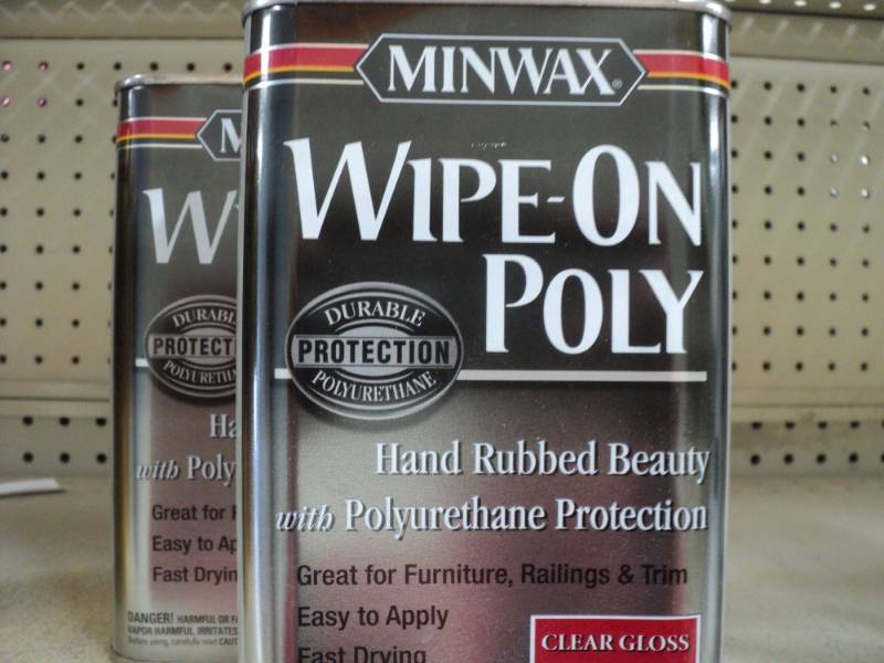 lot 63 image: 2 Minwax Wipe On Poly, Clear Gloss,...