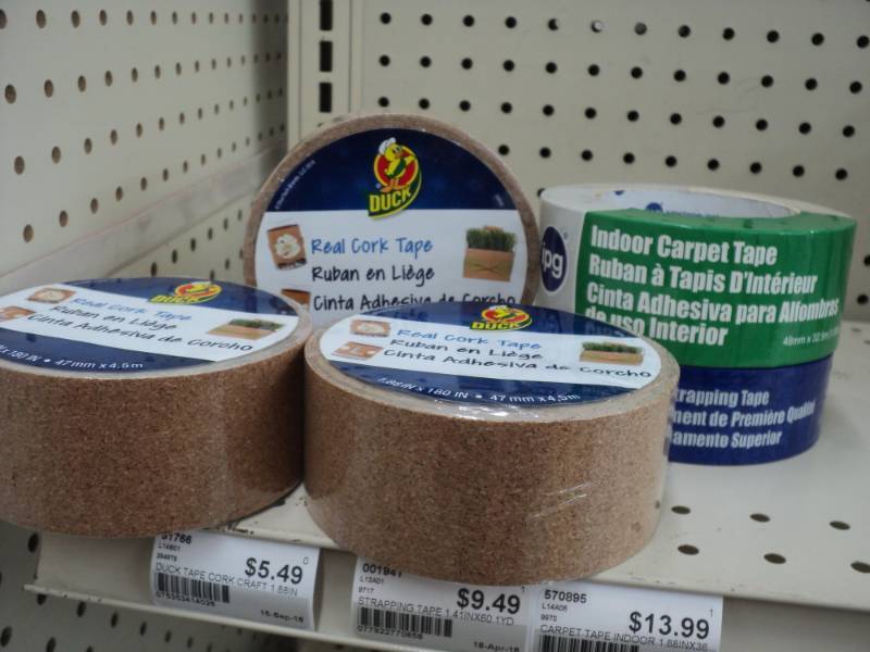 lot 79 image: 3 DUCK real cork tape, 1 IPG indoor...