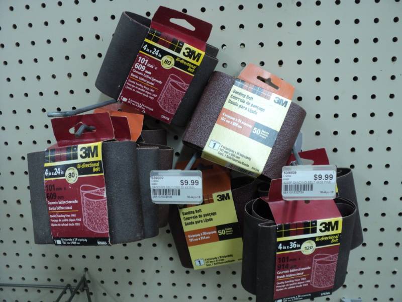 lot 89 image: 9 Misc 3M Sanding Belts...